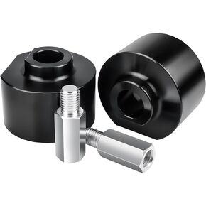 3" Front Leveling Lift Kit Compatible with 1999-2020 Ford F250 F350 Super Duty | 1981-1996 Ford F150 | 2000-2005 Ford Excursion, 3 inch Strut Spring Spacers with 3/4" Stud Extenders (2WD only)