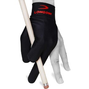 Longoni Billiard Pool CUE Glove - Black - One Size fits All