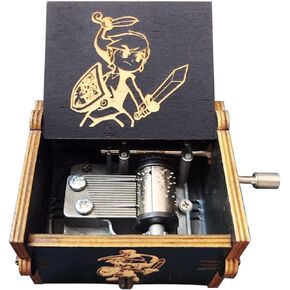 Bolunlun Star Wars music box, wooden hand crank music box, wooden toys for movie fans, gifts for boyfriends and kids, perfect for Valentine's Day, birthdays, Halloween and Christmas. (Star Wars song)