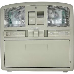 Overhead Console Map Reading Light w/Sunroof Switch for Mazda 6 2009-2013 CX-9 2010-2015 (Grey)