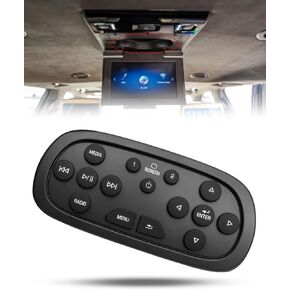 Video Remote Control Fits for GMC Yukon Sierra Chevrolet Tahoe Suburban Silverado Cadillac SRX Escalade ESV 2015-2021, DVD Player Remote Control Replace 84012998 23432163