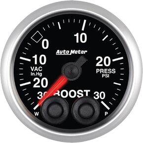 Auto Meter 5677 Elite 2-1/16" 30 in Hg-30 PSI Boost-Vacuum Gauge