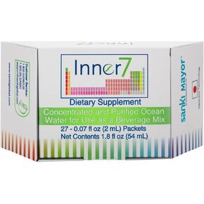 Sanki Global Inner7 Dietary Supplements, Japanese Product for ph Balance with Purified Water from The Sea- Main 1.8 fl oz (54 ml), 27 Packets of 0.07 fl oz Each (2 ml) in Saudi Arabia