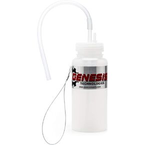 Universal One Person Dual Mount Brake Bleeder Bottle with a 16 lb. Magnet Mount, Stainless Steel Cable Mount, and 12 Inch Fluid Tube