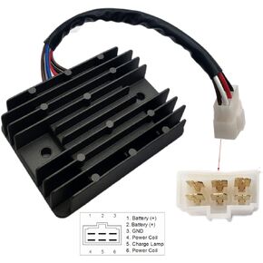20A Voltage Regulator Rectifier 31620-ZG5-033 Compatible with Honda GCV520, GCV530, GX240, GX270, GX340, GX390, GX610, GX620, GX640, GX670, GXV520, GXV530, GXV610,31620-ZG5-023, 31620-ZG5-013
