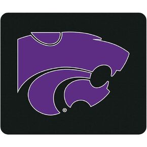 لوحة ماوس OTM Essentials Kansas State University القياسية من القماش، ملحقات مكتبية، لوحة ماوس ألعاب من القماش القياسي، Classic V2، أسود