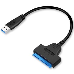 SATA to USB 3.0 Cable, USB to SATA III Hard Drive Adapter for 2.5 Inch SSD & HDD Data Transfer, Support UASP