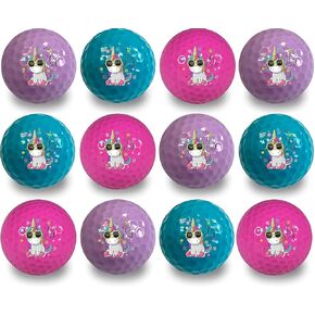Be Cool Unicorn Golf Balls 12 pk • Great Gift IDEA from Moms, DADS and Kids - Perfect for The Person who has Everything.