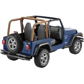 Bestop 80020-37 Spice Sport Bar Cover for 1997-2002 Wrangler TJ with or Without Factory soundbar, Black