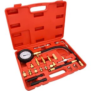 0-140PSI Fuel Injector Injection Pump Pressure Tester Gauge Kit Car Tools,Fuel Pressure Gauge Updated TU-114 Fuel Pressure Tester Kit Gas Oil Pressure Tools for Cars and Trucks