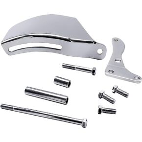 GSKMOTOR Chrome Performance Alternator Bracket for Chevy SBC SB 305 350 Long Water Pump w/Hardware LWP