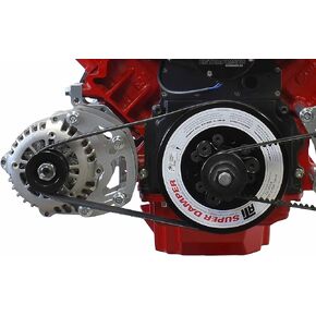 ICT Billet LS Truck Spacing Low Mount Alternator Passenger Side Bracket Electric or Remote Water Pump Engine Plate Aluminum Designed & Manufactured in the USA 551177LS0-3