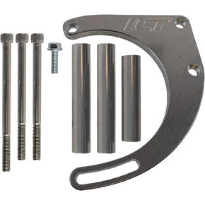 ICT Billet BBC Alternator Bracket Adjustable Electric Water Pump Low Mount Big Block Chevy Long Kit 551449