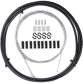 Universal Bike Shift Cable Housing Kit Set Bicycle Shifter Cable Set Derailleur Cable Replacement Kit for Mountain Bike and Road Bike