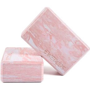 Ewedoos Yoga Blocks 2 Pack Eco Friendly Yoga Block High-Density Non-Slip Yoga Block Set for Yoga Pilates