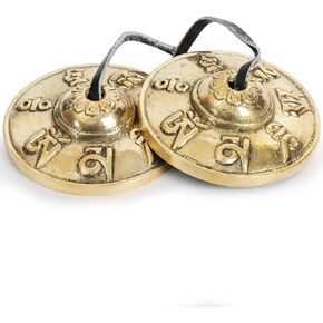 Tibetan Tingsha Cymbals Meditation Bells Spiritual Gifts for Women Meditation Accessory for Spiritual Healing Mindfulness Sound Healing (Blue)