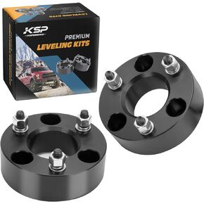 KSP 2.5" Leveling Kit for Ram 1500 4WD, 2002-2023 Ram 1500 Front Lift Kit 4x4, Aluminum Suspension Level Kit CNC Strut Spacers for Dakota 2WD 4WD 2005-2007 2009-2011, Raider 4WD 2WD 2006-2009