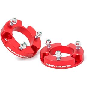 Rough Country 2" Leveling Kit for 05-23 Toyota Tacoma | Anodized Red - 744RED