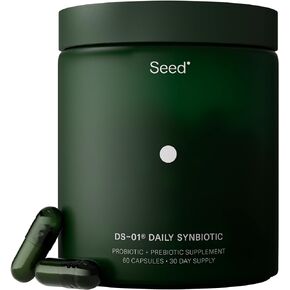 DS-01 Daily Synbiotic - Probiotic + Prebiotic (60 Capsules) - 53.6 Billion AFU - Digestive Health, Gut Health, and Immune Health - Multi-Strain Probiotics for Women & Men - Vegan & Shelf-Stable
