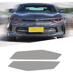 Agulier Compatible with 45% Light Smoke Headlight Vinyl Tint Film Pre-Cut Overlay Wrap Cover Exterior Accessories for Chevrolet Camaro 2016-2018