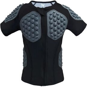 Topeter Roller Hockey Goalie Chest & Rib Protector, Paintball Protective Shirt for Youth Kids