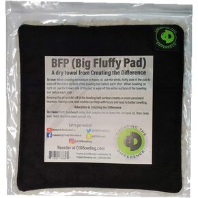 Creating the Difference BFP (Big Fluffy Pad) | Washable Microfiber Bowling Ball Shammy Towel | Wipes Away Dirt & Oil