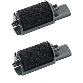 FJA Products Compatible 2 pack for Casio HR-8TE Plus and HR-8TM Plus Calculator Ink Roller, Black