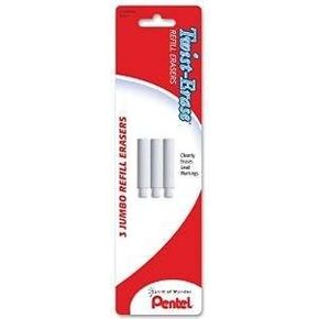 Pentel Refill Eraser for Pentel Twist-Erase Series Pencils, 6 Count