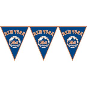 New York Mets Major League Baseball Pennant Banner - 12 Feet, 1 Pc
