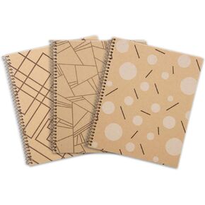 Mintra 100% Recycled Notebooks (Comp Book (7.5in x 9.75in), Plain Cover 3pk)