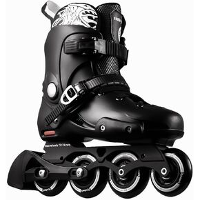 Inline Skates for Women Men,Racing Street Inline Adult Male Female, Professional Fitness Inline Skates for Unisex for Adult, Women, Male, Beginners Black