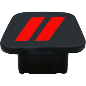 2 Inch Tri-Color 3 Color Logo Trailer Hitch Tube Cover Plug Cap, Rubber Receiver Tube Hitch Plug Compatible with Toyota Car Accessories. (White Gray A)