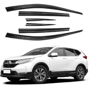 ACLONG Smoke Rain Guards Fit for Honda Accord 2018 2019 2020 2021 2022 Tape-On Side Shatterproof Window Visor, Window Deflectors, Vent Deflectors, 6-Piece Set