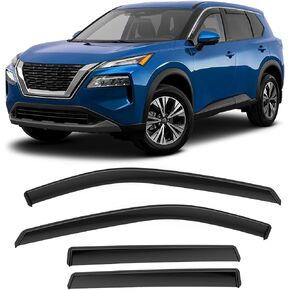 ACLONG Smoke Rain Guards Fit for Honda Accord 2018 2019 2020 2021 2022 Tape-On Side Shatterproof Window Visor, Window Deflectors, Vent Deflectors, 6-Piece Set