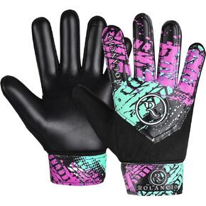 Goalie Gloves Youth | Goalkeeper Gloves for Kids with Dual Wrist Protection | Soccer Gloves Non Slip Latex Material | Breathable Youth Soccer Goalie Gloves | Youth Goalie Gloves