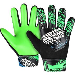 Goalie Gloves Youth | Goalkeeper Gloves for Kids with Dual Wrist Protection | Soccer Gloves Non Slip Latex Material | Breathable Youth Soccer Goalie Gloves | Youth Goalie Gloves