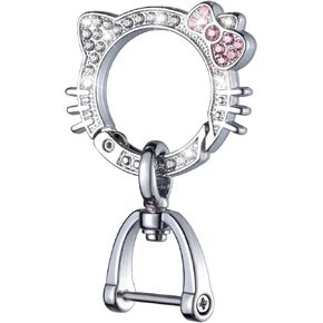Pangpai Car Keychain for Women, Carabiner Keychain with Key Rings
