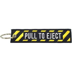Pull To Eject, Embroidered Key Chain