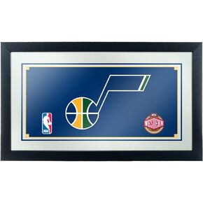 مرآة بشعار NBA Utah Jazz مؤطرة