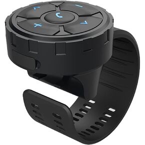 Polarlander Car Motorcycle Bicycle Wireless Bluetooth 5.3 Remote Controller Phone Car Kit Steering Wheel Remote Controller Receiver Rechargeable 500mA Battery for Cell Phone Waterproof 67