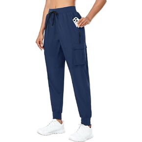 Holipick Women's Cargo Hiking Pants Lightweight Quick Dry Joggers with 5 Pockets Athletic Workout Casual Outdoor UPF50+