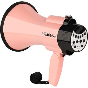 30w Megaphone Bullhorn | Loud Speaker w/ 6 Different Sound Effects | Built-in Bluetooth Mode, Siren and Recording | Voice Changer Function for Outdoor Sports, Party, Kids