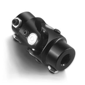 RABROPAR 9/16" 26 Spline X 3/4" DD Single Steering Shaft Universal U Joint Coulper Black Rat Street Rod