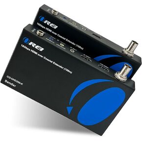 OREI 4K HDMI Over Coax Extender Upto 330 Feet - UltrHD HDMI 2.0 Over Coaxial Cable 75Ohm RG-6 Copper Dual Bidirectional IR Control, Audio Out CO-UHD330-K
