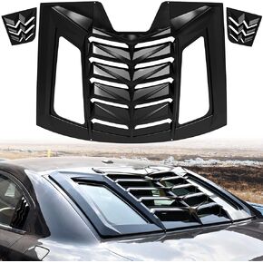 KEWISAUTO Rear & Side Window Louvers for Dodge Charger, Windshield Sunshade Cover Vent Cover for 2011-2023 Dodge Charger Accessories (Gloss Black)