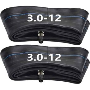 New 3.0-12 Inner Tube (2pcs) for Kawasaki Yamaha Dirt Bikes Pit Bike XR CRF 50 70 Kawasaki KLX 110 Suzuki DRZ 110 Yamaha TTR 90,90cc 110cc 125cc Pit Dirt Bike