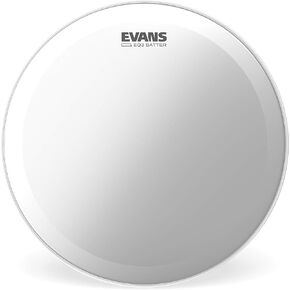 Evans EQ3 Frosted Bass Drum Head, 18 Inch