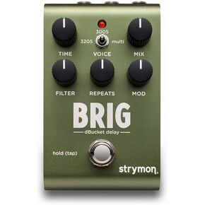 Strymon Brig dBucket BBD Guitar Delay Pedal with 3 Distinct Analog Voices for Electric and Acoustic Guitar, Synths, Vocals and Keyboards​​