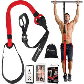 INTENT SPORTS Pull Up Assist Bands - Assistance and Resistance Bands for Pull-Up, Fitness, Body Stretching, Chin Up, Weightlifting, Powerlifting, Heavy Duty, Exercise Videos, eBook (Patented)