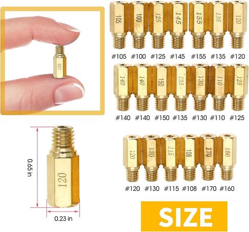 40 قطعة من المكربن ​​الرئيسي النفاثة البطيئة الطيار لـ PWK CVK PE Keihin OKO KOSO مع 125cc 150cc 200cc 250cc GY6 Motor Carb Kits استبدال SCL-2018090002-ZH-T-01 SCL-2018090001-ZH-T-01 in Kuwait